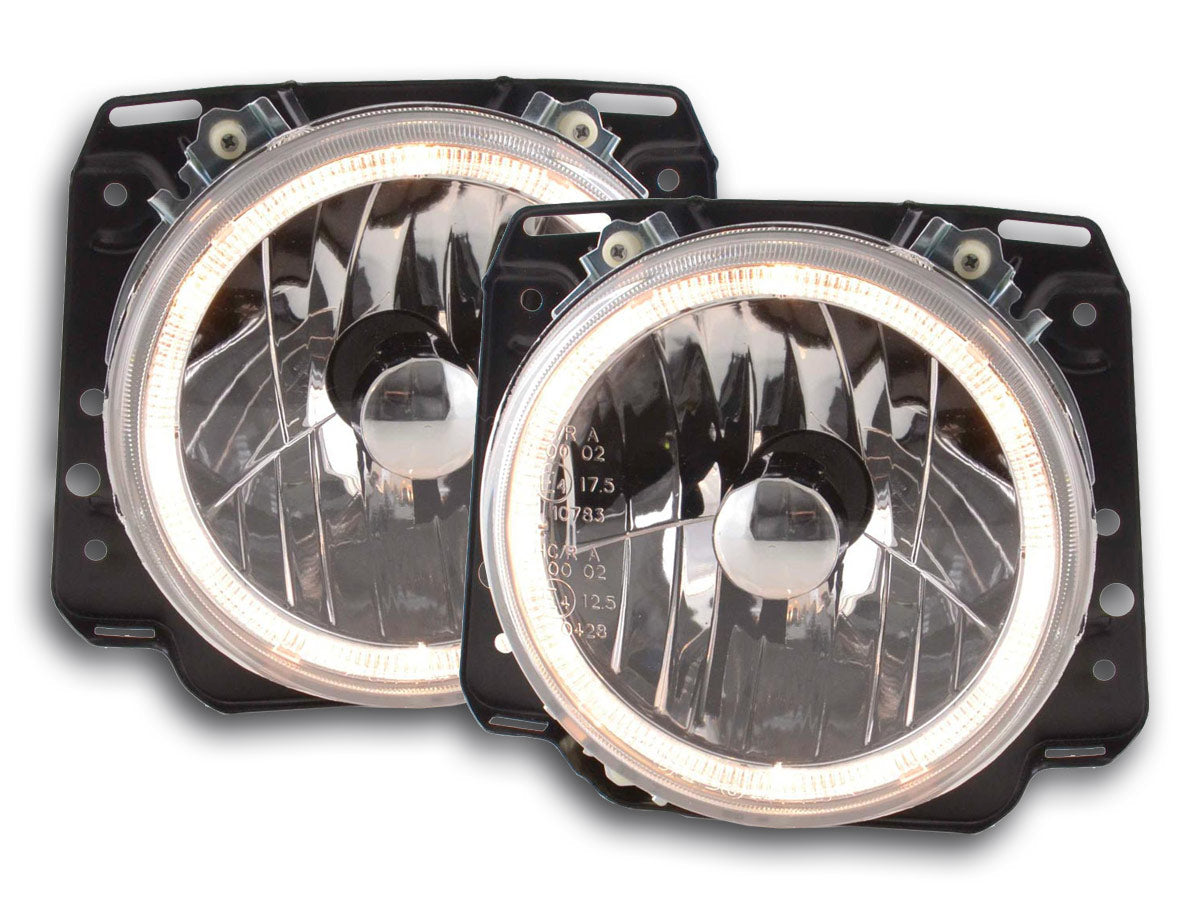 Scheinwerfer Set Angel Eyes VW Golf 2 Typ 19 Bj 84-91 chrom Scheinwerfer Set Angel Eyes VW Golf 2 Typ 19 Bj 84-91 chrom